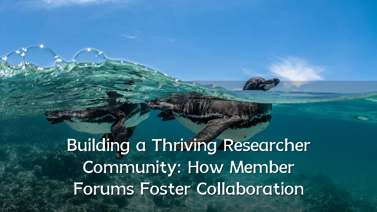 Building a Thriving Researcher Community: How Member Forums Foster Collaboration