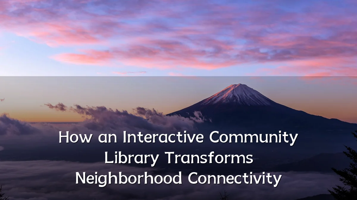 How an Interactive Community Library Transforms Neighborhood Connectivity