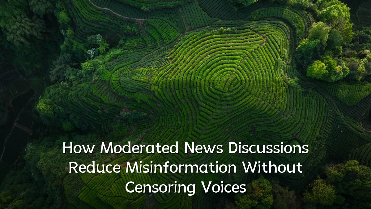 How Moderated News Discussions Reduce Misinformation Without Censoring Voices