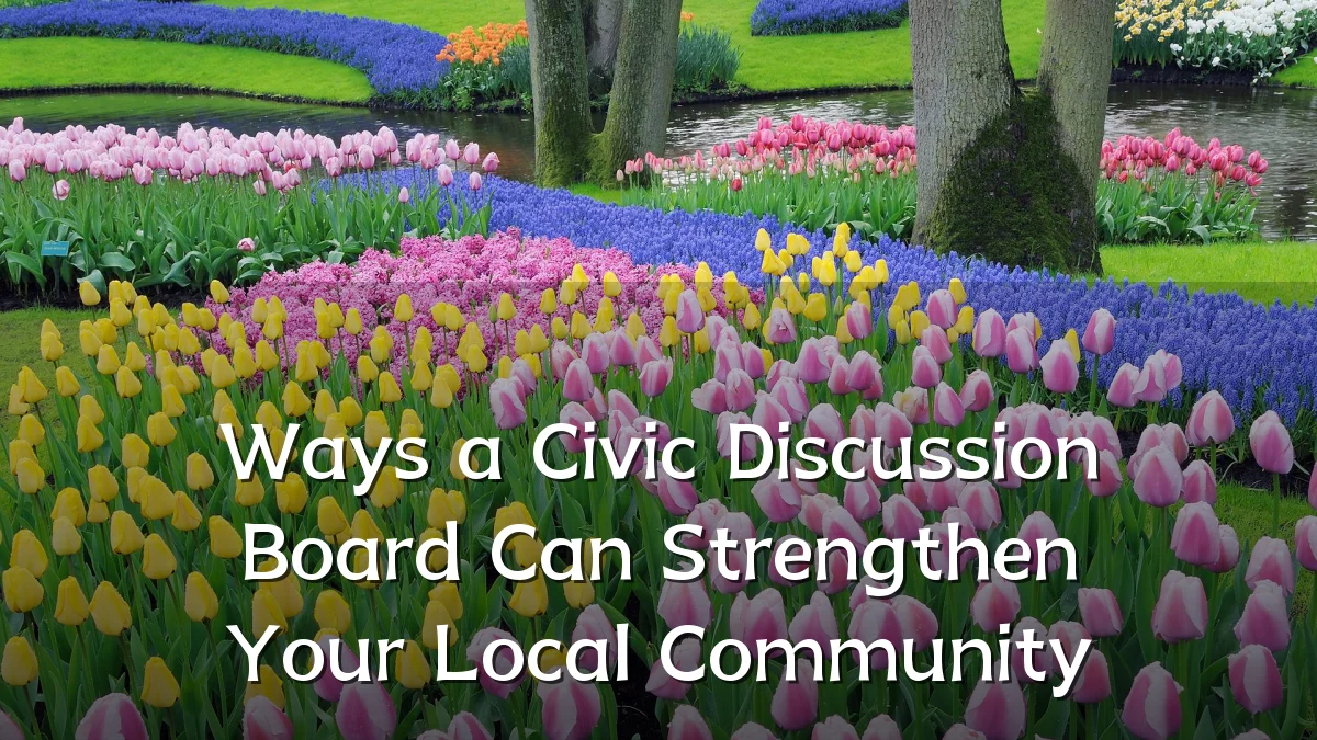 Ways a Civic Discussion Board Can Strengthen Your Local Community